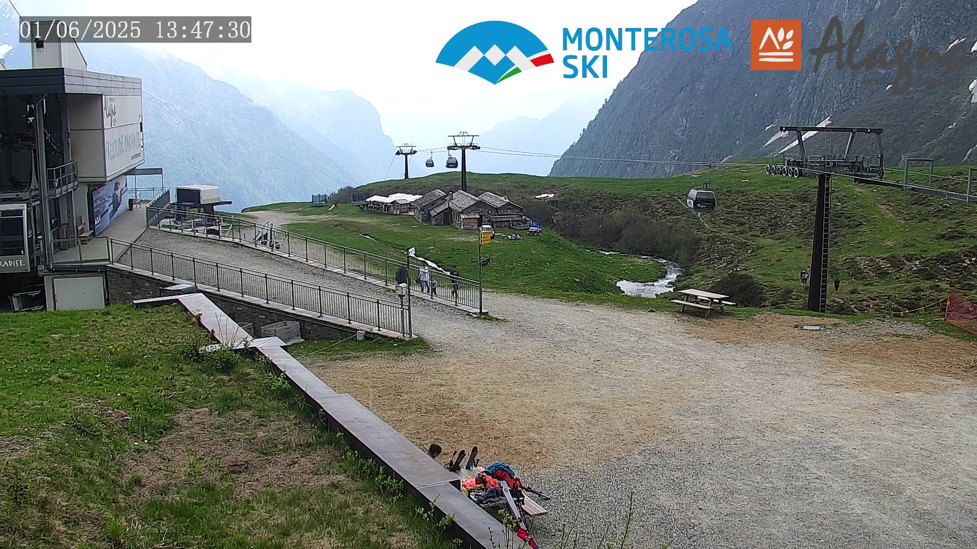 immagine della webcam nei dintorni di Pianalunga: webcam Alagna Valsesia
