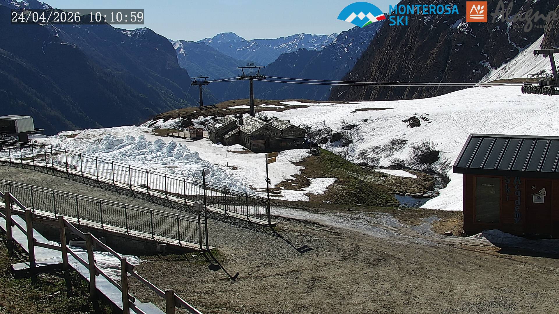 immagine della webcam nei dintorni di Macugnaga: webcam Alagna Valsesia